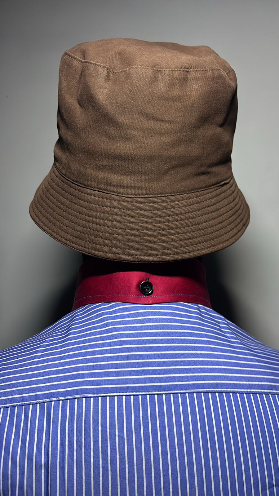 Men's Classic Blue Striped Oxford Shirt - Long Sleeve Button Down - Image 2